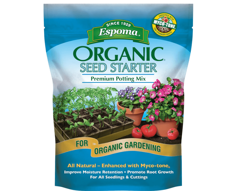 
Espoma Organic Seed Starter Premium Potting Soil Mix - All Natural & Organic Seed Starting Mix with Mycorrhizae. for Organic Gardening, 8 qt, Pack