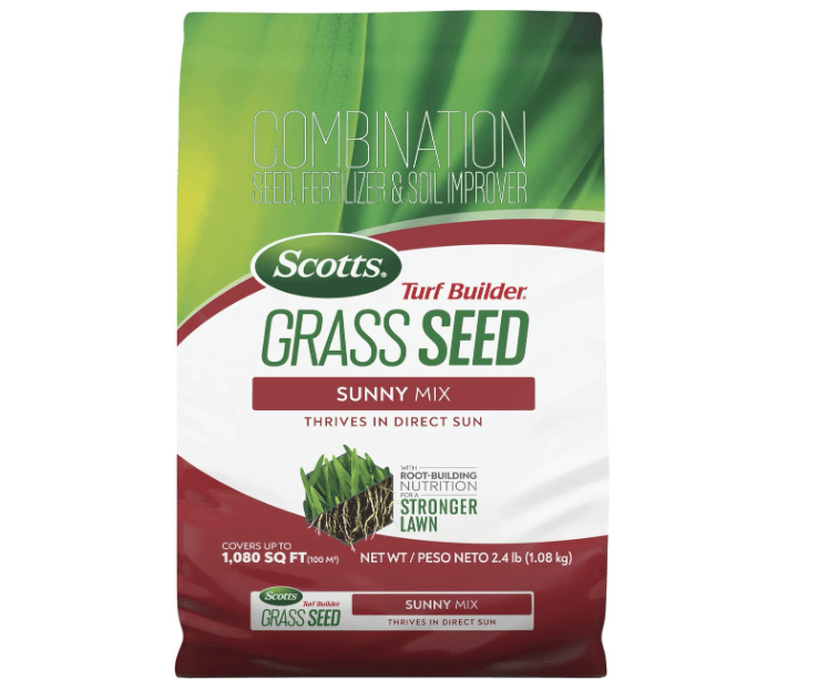 
Scotts Turf Builder Grass Seed Sunny Mix with Fertilizer and Soil Improver, Thrives in Direct Sun