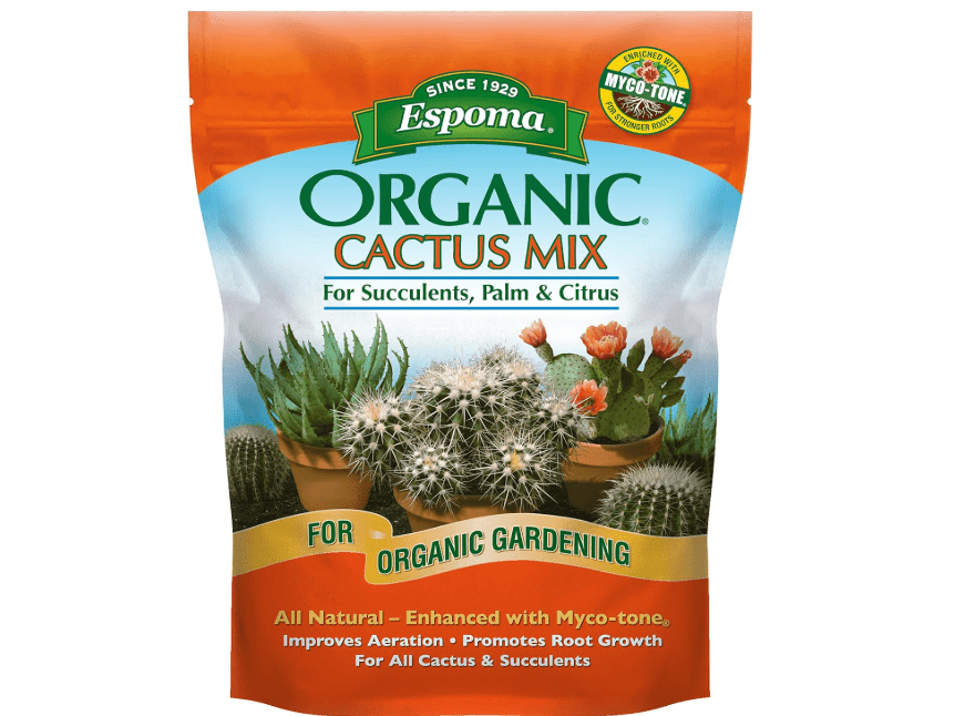 Espoma Organic Cactus Potting Soil Mix, Natural & Organic Soil for Cactus, Succulent, Palm, and Citrus grown in containers both indoors