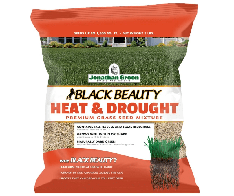 
Jonathan Green (10514) Black Beauty Heat & Drought Resistant Grass Seed - Cool Season Lawn Seed