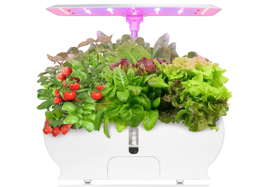 
Hydroponics Growing System, 9 Pods Indoor Garden with Cyclically Timed 100 LED Grow Light and Water Pump, Garden Planter Kit for Herbs, Vegetables