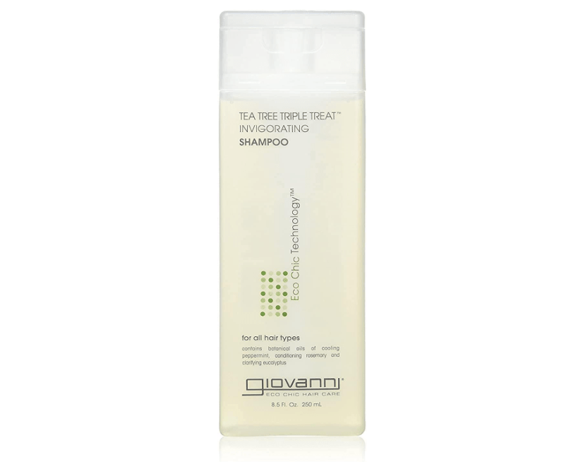 
GIOVANNI Tea Tree Triple Treat Invigorating Shampoo - Cooling Peppermint, Eucalyptus & Rosemary, Helps Strengthen & Rejuvenate Hair & Scalp