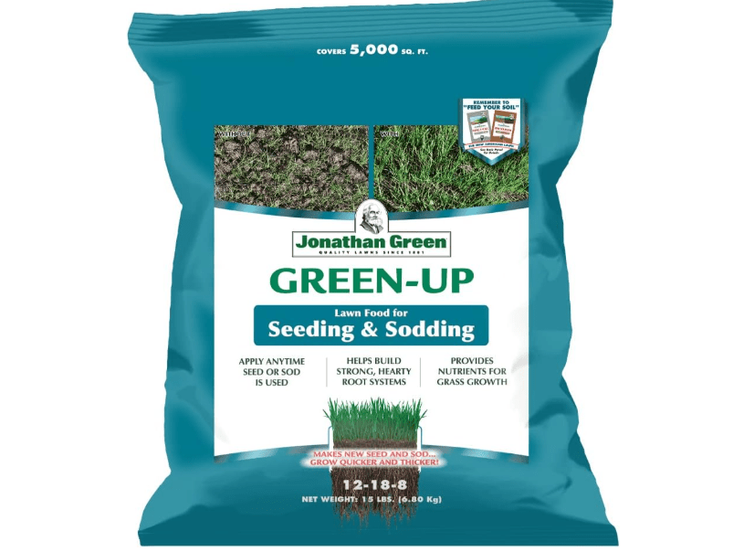 
Jonathan Green (11541) Green-Up Lawn Food for Seeding & Sodding - 12-18-8 Grass Fertilizer