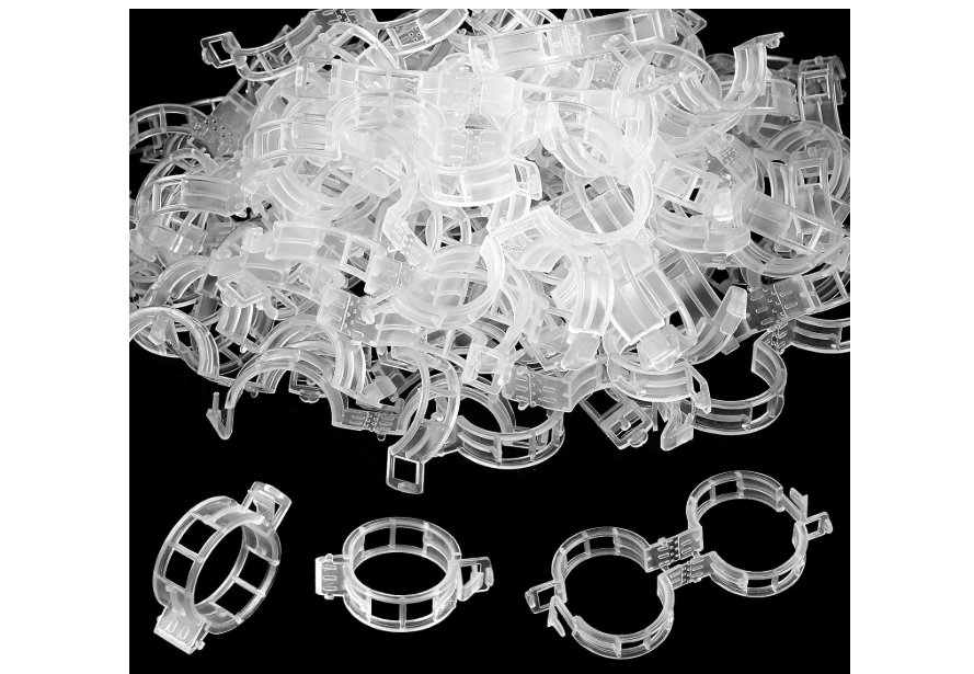 
200 Pcs Plastic Trellis Plant Support Clips for Support, Grape and Tomato Vine, Vegetables Plants, Garden Clips to Grow Upright Makes Plants Healthie