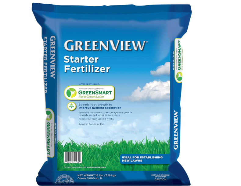  GreenView Spring or Fall Lawn Starter Fertilizer - 16 lb. Bag - Covers 5,000 sq