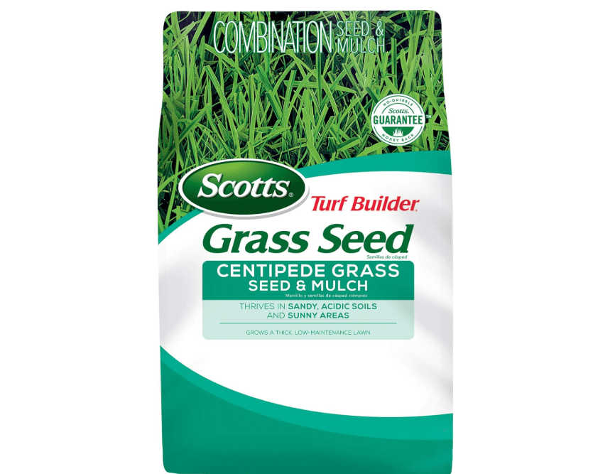  Scotts Turf Builder Centipede Grass Seed & Mulch, Grows a Thick, Low-Maintenance Lawn, 5 lbs.