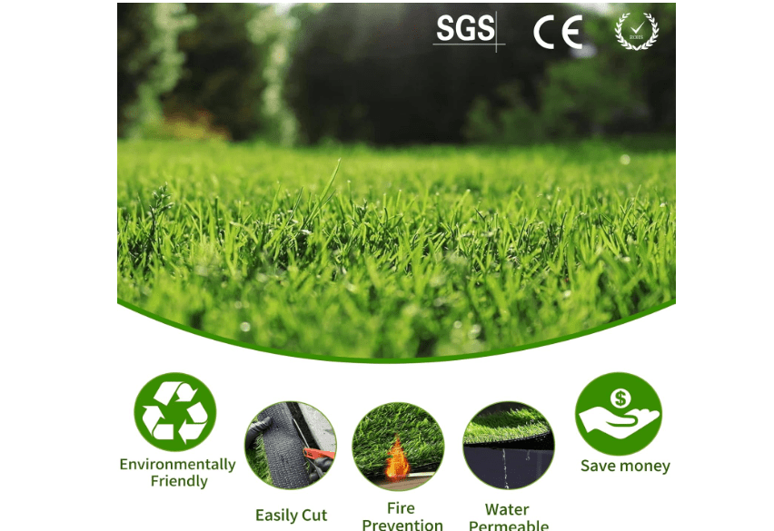 
SunVilla SV7'X13' Realistic Indoor/Outdoor Artificial Grass/Turf 7 FT X 13 FT (91 Square