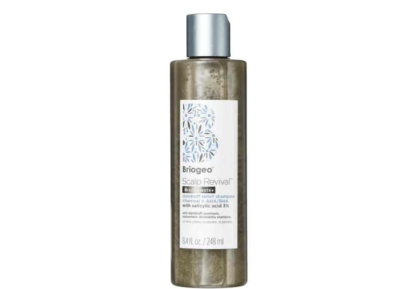 
Briogeo Scalp Revival Megastrength Dandruff Shampoo, Charcoal + AHA/BHA with Salicylic Acid 3%, Anti-Dandruff Shampoo to Soothe a Dry, Flaky, Itchy Scalp