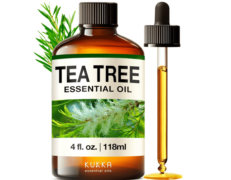 
KUKKA essential oils Tea Tree Oil for Hair – Huge 4 Fl Oz – Premium Grade Essential Oils for Diffuser, Aromatherapy, Hair, Skin, Body, Massage & DIY