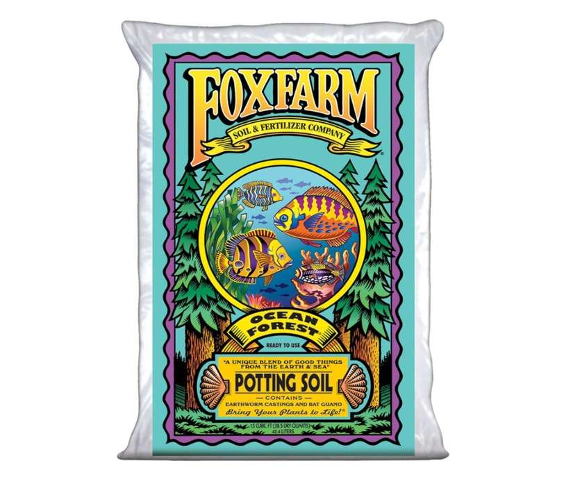  FoxFarm Ocean Forest Potting Soil, 1.5cu ft - Light, Aerated Texture, Designed for All Container Plants - pH Adjusted for Optimal Nutrient Uptake