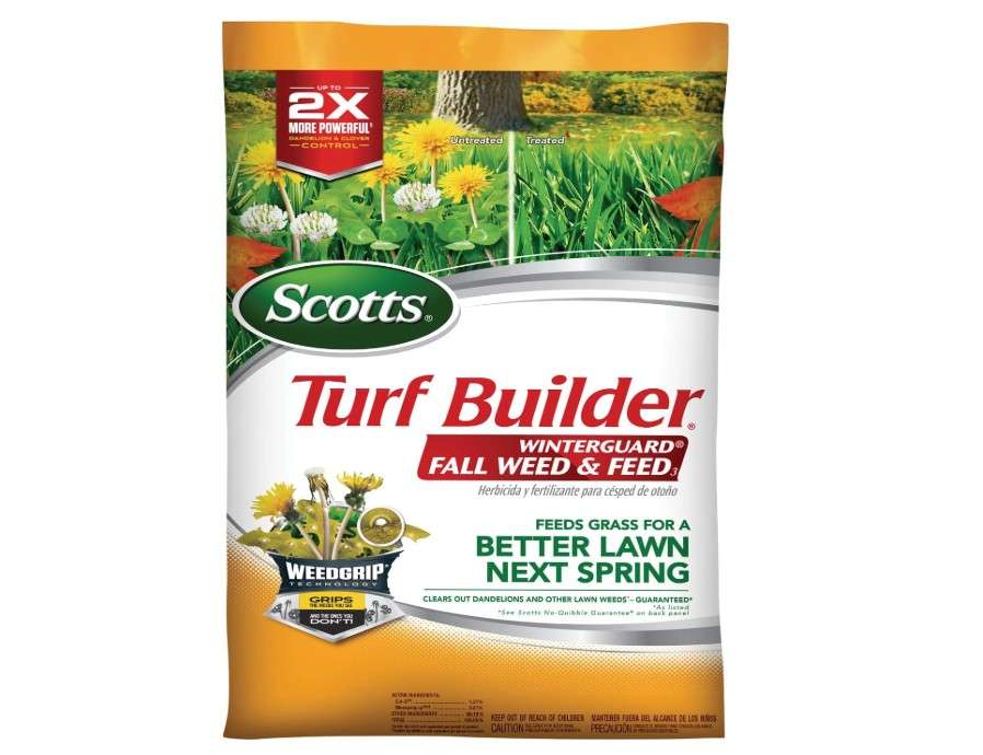  Scotts Turf Builder WinterGuard Fall Weed & Feed3, Weed Killer Plus Fall Fertilizer, 4,000 sq. ft., 11.43 lbs.