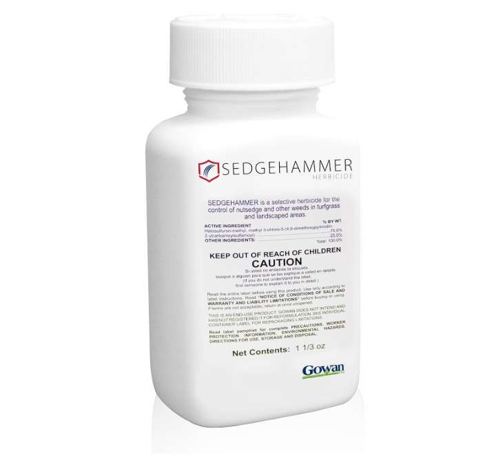 Sedgehammer Herbicide - 1 Pack of 1.33oz Bottle of USA-Made Post-Emergent Nutsedge Killer for Lawns - Lawn & Pet Safe Weed Killer for Commerical 
