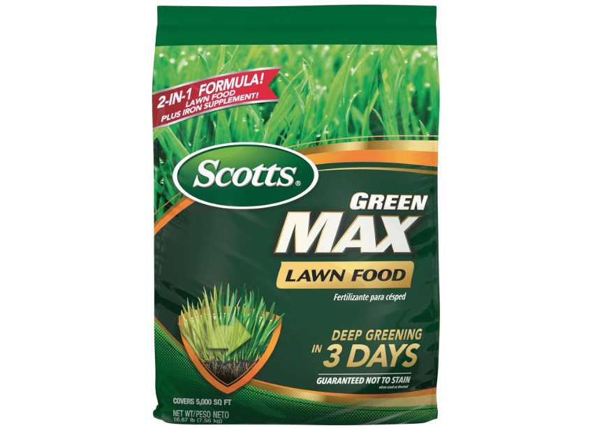 
Scotts Green Max Lawn Food, Lawn Fertilizer Plus Iron Supplement for Greener Grass in 3 Days, 5,000 sq. ft., 16.67 lbs.