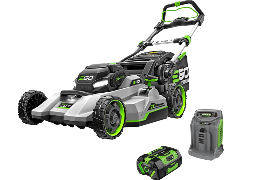 
EGO POWER+ Electric Lawn Mower, Self-Propelled Cordless with Select Cut and Touch Drive, Includes 56V 7.5Ah Battery and Rapid Charger – LM2135SP