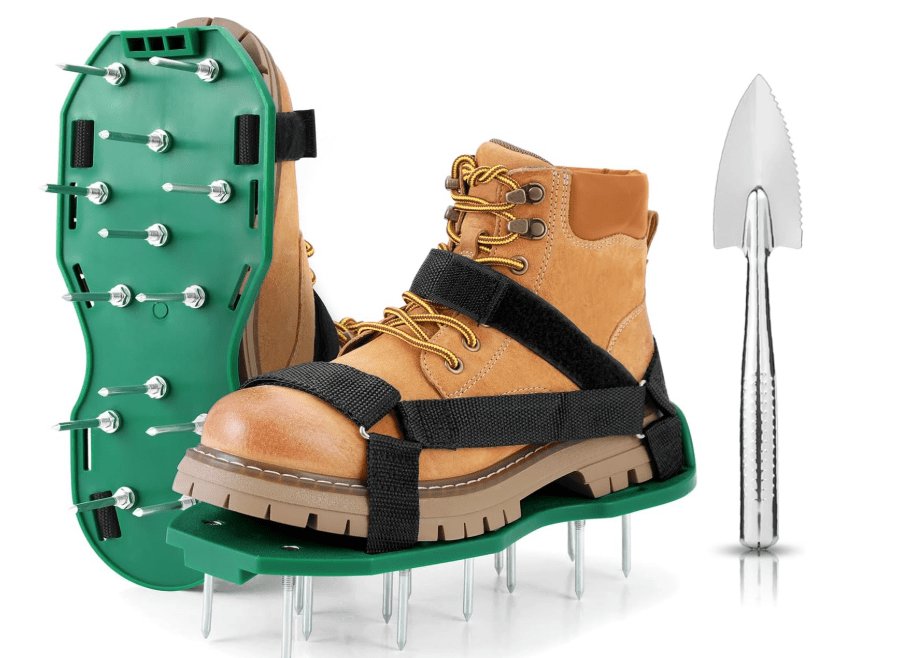 
Ohuhu Lawn Aerator Shoes with Hook & Loop Straps, All New Unique Design Free-Installation Heavy Duty Spiked Aerating Sandals, One-Size-Fits-All for Yard
