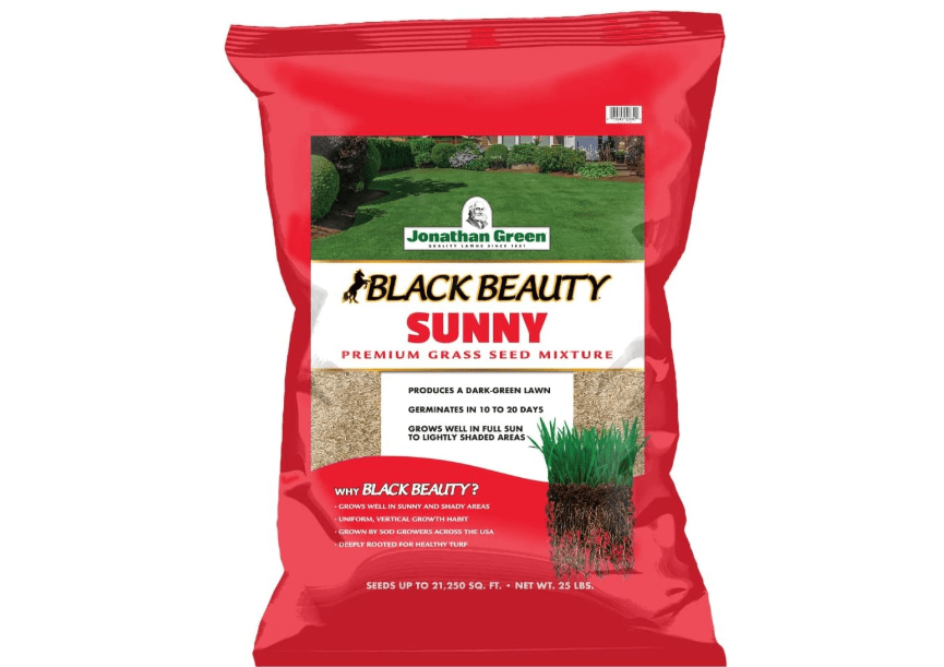  Jonathan Green (10870) Black Beauty Sunny Grass Seed - Cool Season Lawn Seed (25 lb