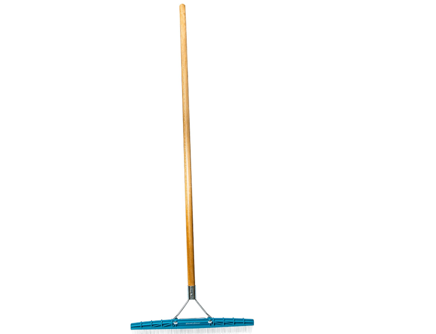 
Grandi Groom AB24 Carpet Rake, 18-Inch Head, 54-Inch Handle, Blu