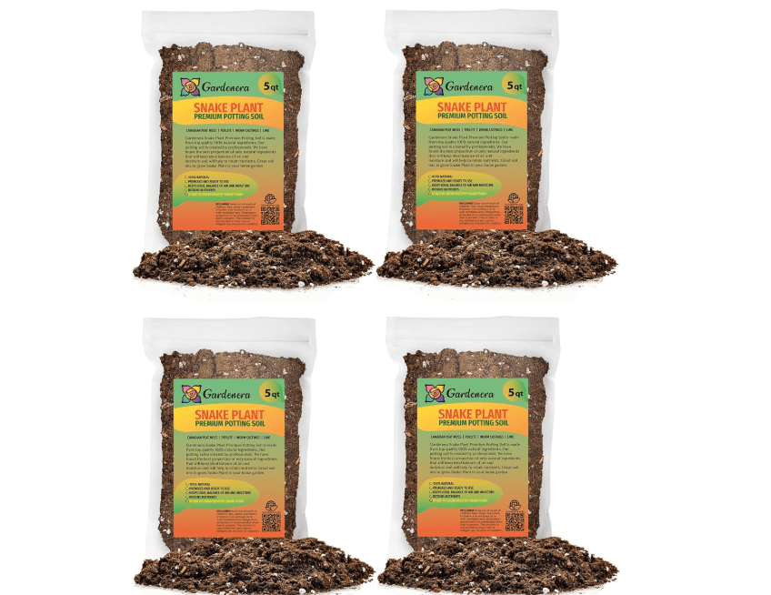 
GARDENERA Premium Snake Plant Potting Soil Mix - 10 Quart - Green Sansevieria Trifascatia Zeylanica Plants, Plant or Re-Pot Your Snake Plant