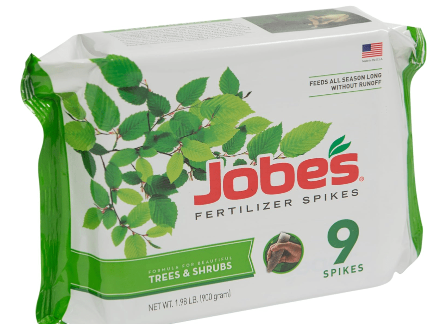 Jobe’s Slow Release Tree and Shrub Fertilizer Spikes, Easy Plant Care for Oak, Maple, Dogwood, Boxwood, and Many More Acid Loving Trees and Shrubs, 9 Coun