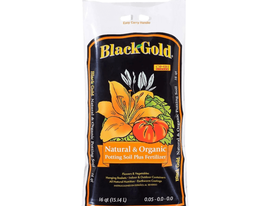 
SUNGRO HORTICULTURE Black Gold 1302040 16-Quart All Organic Potting Soil