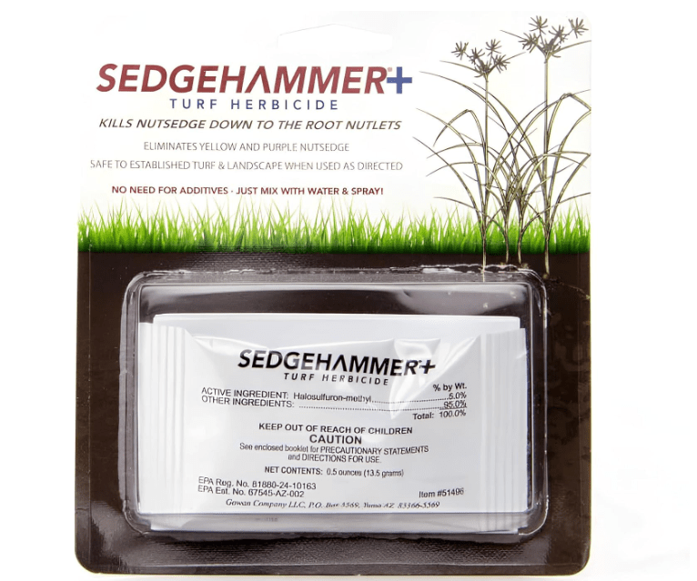 
Sedgehammer Plus Turf Herbicide - 1 Pack of 13.5 Gram Pack of USA-Made Purple & Yellow Nutsedge Killer for Lawns with Pre-Mixed Surfactant