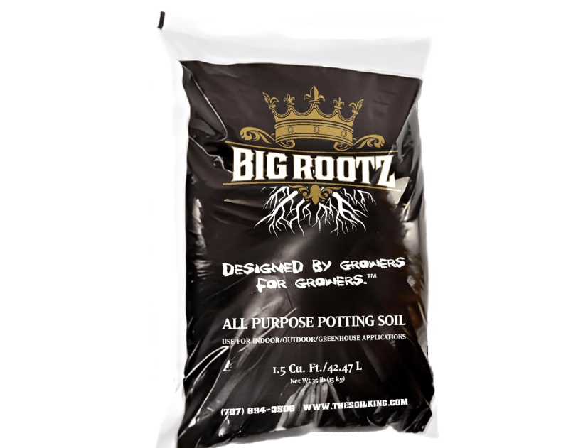 
Soil King Big Rootz Organic Soil - CDFA & EnvirOganic Certified. All-Purpose Potting, pH Adjusted for Maximum Nutrient Uptake & Root Growth
