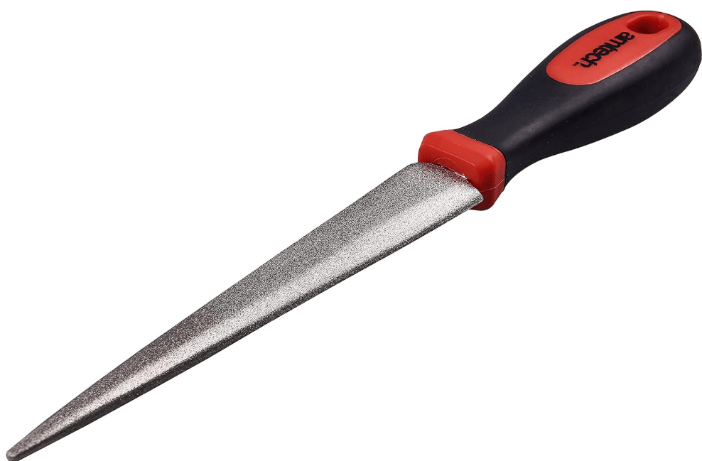 
Amtech E2556 Diamond Sharpening File for Scissors, Knives and Garden Tools, 2-Sided Flat and Curved