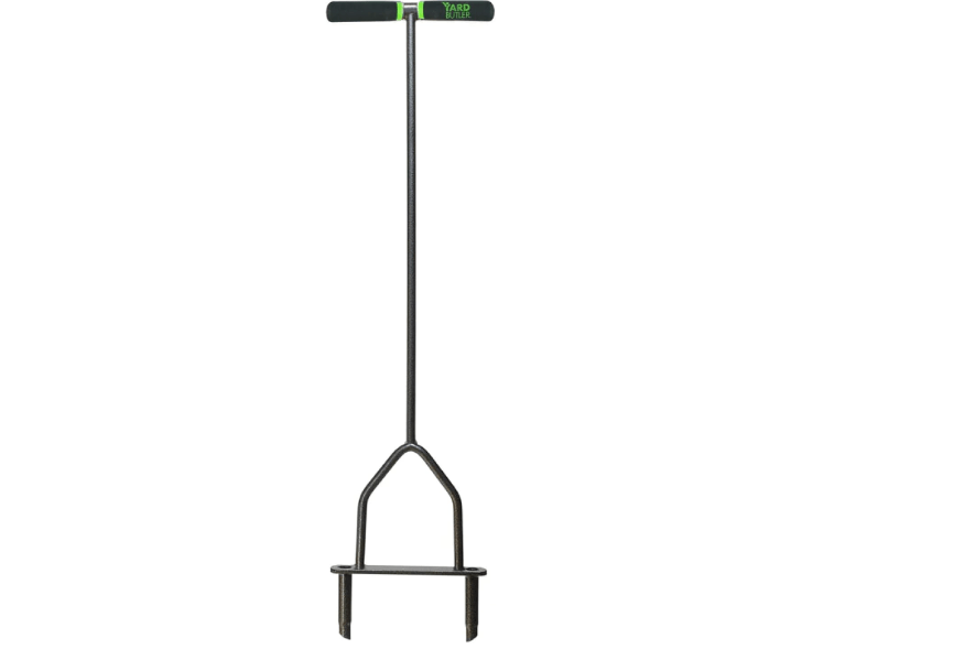 
Yard Butler Manual Lawn Coring Aerator - Core Aerator for Lawn Care - Loosen Compacted Soil - Dethatcher Garden Tool for Lawn Health - Plug Core
