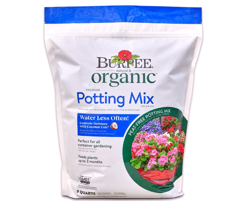
Burpee, 9 Quarts | Premium Organic Potting Natural Soil Mix Food Ideal for Container Garden-Vegetable, Flower & Herb Use for Indoor Outdoor Plant