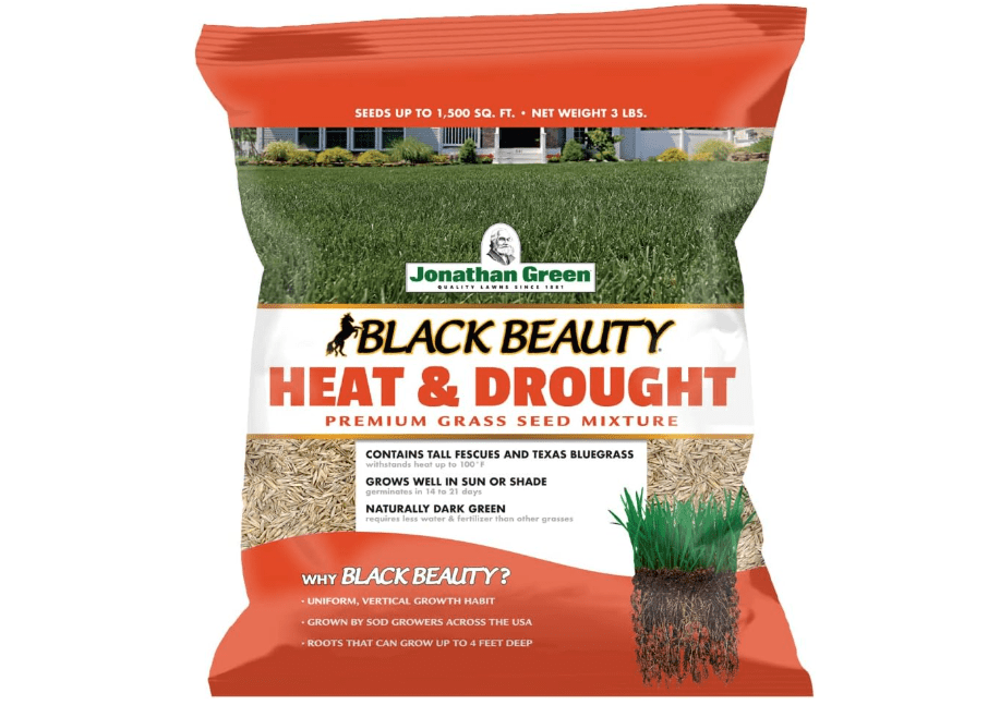  Jonathan Green (10514) Black Beauty Heat & Drought Resistant Grass Seed - Cool Season Lawn Seed