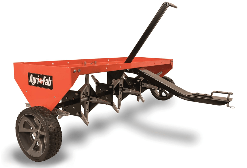
Agri-Fab 45-0299 48" Tow Behind Lawn Plug Aerator with Universal Hitch; Designed to Pull Behind Lawn & Garden Tractors