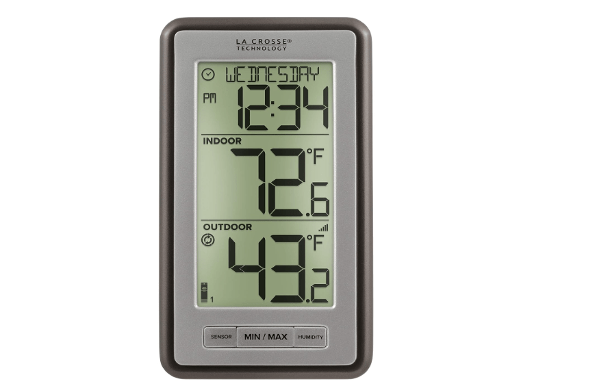
La Crosse Technology WS-9160UV3 Digital Indoor Outdoor Thermometer Wireless - Multi-Format Remote Temperature Sensor, Temperature Humidity Monitor with