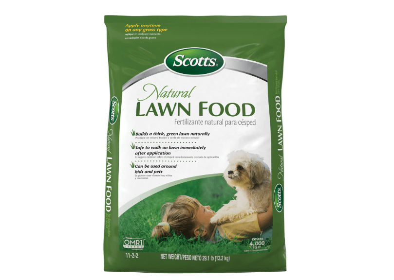  Scotts Natural Lawn Food, Lawn Fertilizer, For All Grass Types, Apply Any Season, OMRI Listed, Covers 4,000 sq. ft., 29.1 lbs.
