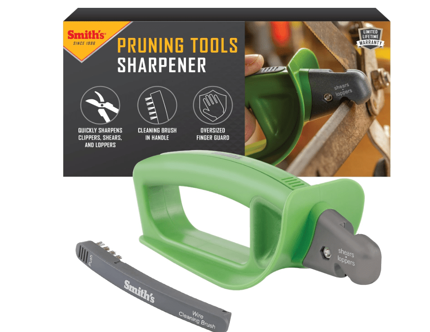 
Smith’s 50601 Pruning Tools Sharpener - Hedge & Pruning Shears - Loppers & Gardening Tools - Large Handle w/Finger Guard - Handheld Manual
