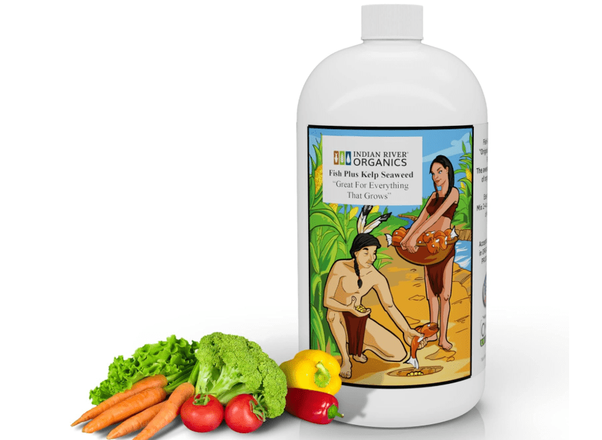 
Indian River Organics Fish & Kelp Blend Fertilizer - OMRI Listed Organic Fertilizer (36 oz) 1 Quart- Liquid Organic Fish and Kelp for Turf, Flowers