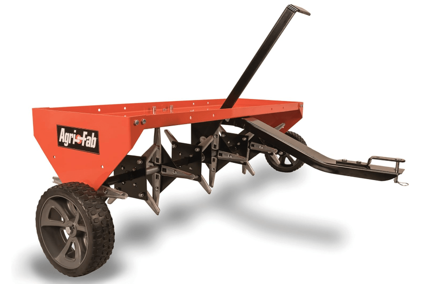
Agri-Fab 45-0299 48" Tow Behind Lawn Plug Aerator with Universal Hitch; Designed to Pull Behind Lawn & Garden Tractors