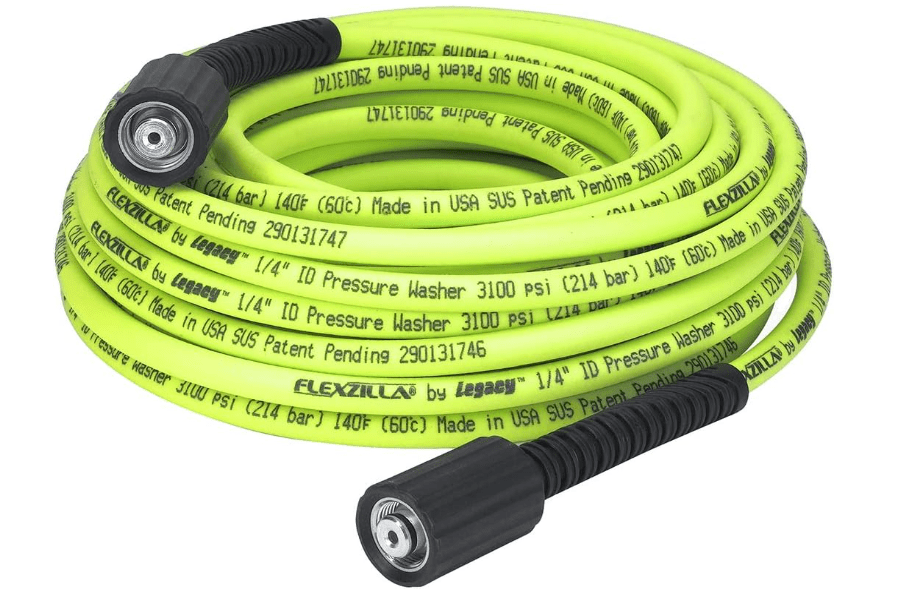 
Flexzilla Pressure Washer Hose with M22 Fittings, 1/4 in. x 50 ft., ZillaGreen - HFZPW3450M-E
