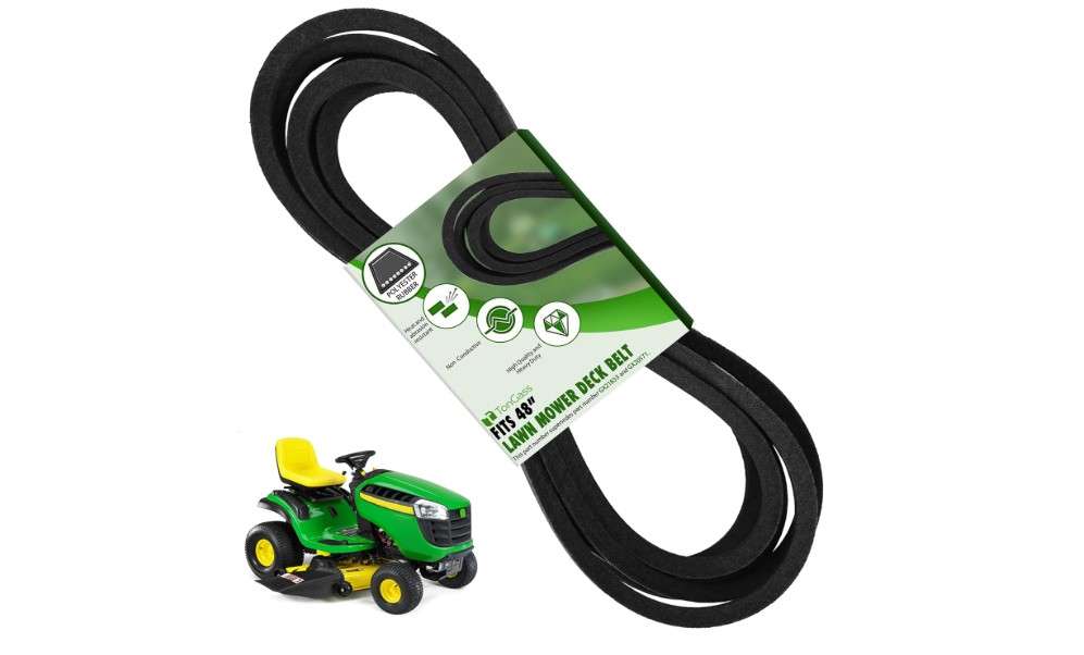 TonGass 48" Lawn Mower Deck Belt Compatible with John Deere Lawn Mower Replaces Part Number GX21833 GX20571 Deck Drive Belt for Heavy-Duty Use for D140