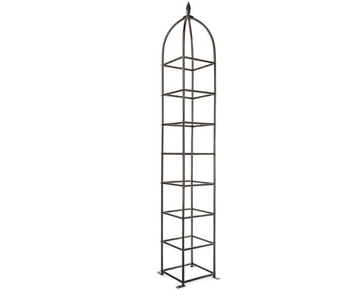  H Potter Trellis Obelisk for Climbing Garden Plants Weather Resistant Iron and Metal Vertical Yard Art GAR470