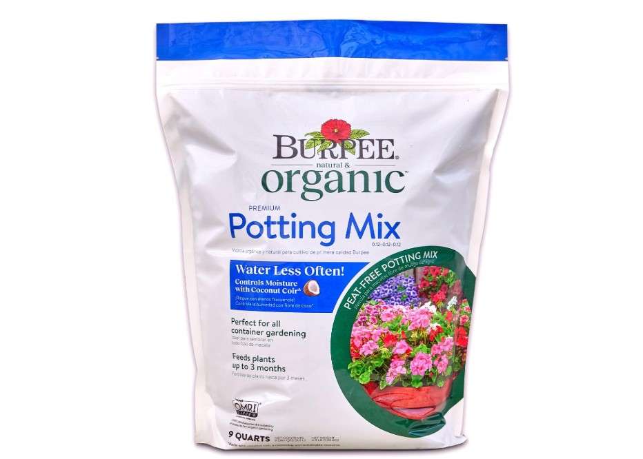 Burpee, 9 Quarts | Premium Organic Potting Natural Soil Mix Food Ideal for Container Garden-Vegetable, Flower & Herb Use for Indoor Outdoor Plant