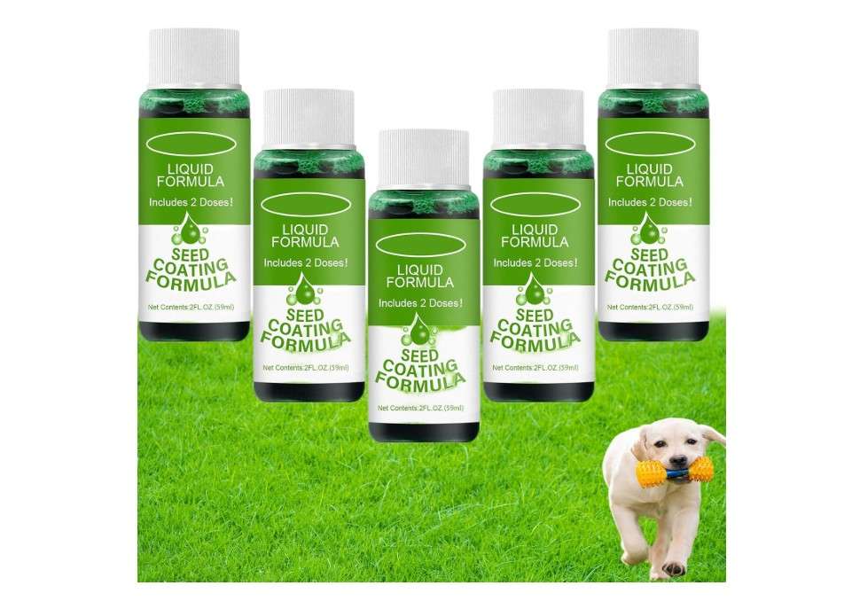  3/5PCS Liquid Grass Seed Spray for Lawn, 2025 New Hydroseeding Spray for Lawns, Seed Nutrient Solution Liquid Greengrass for Garden, Each Bottle Can