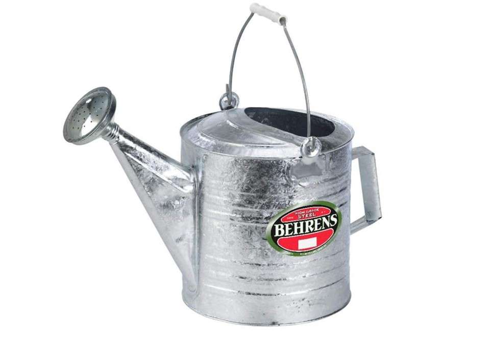 Behrens 208 2-Gallon Steel Watering Can, Silver