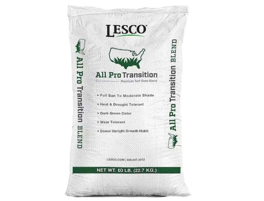  Lesco All-Pro Transition Tall Fescue Grass Seed Blend (50 lbs) – Drought-Tolerant, Heat & Shade Resistant, Insect-Resistant Lawn Seed for Durable Turf