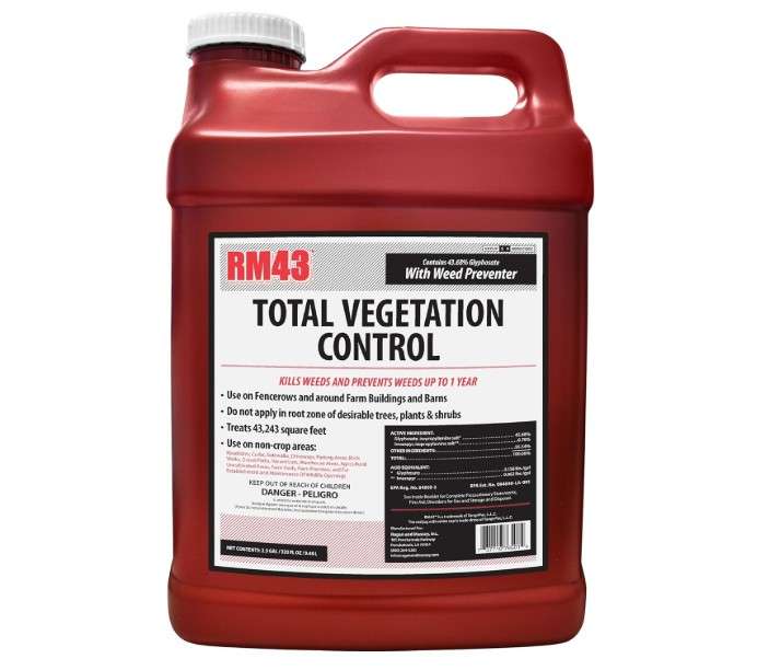 RM43 43-Percent Glyphosate Plus Weed Preventer Total Vegetation Control, 2.5-Gallon