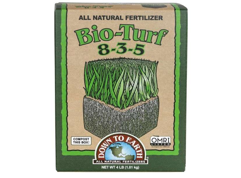 Down to Earth Organic Bio-Turf Lawn Fertilizer Mix 8-3-5, 4 lb
