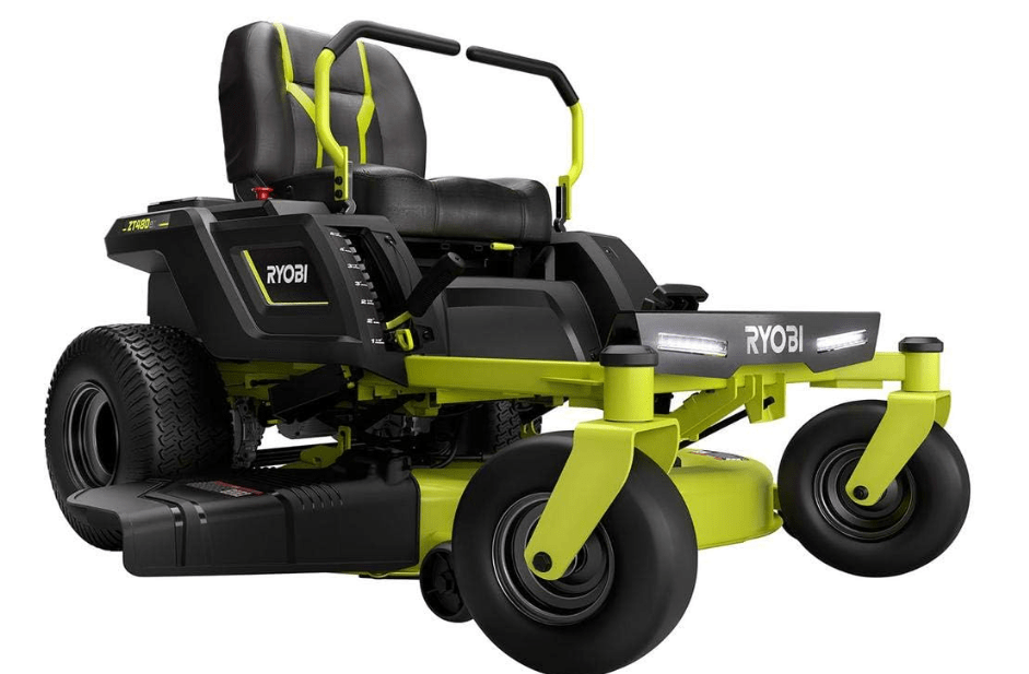 
RYOBI 42 in. 100 Ah Battery Electric Riding Zero Turn Mower RY48ZTR100