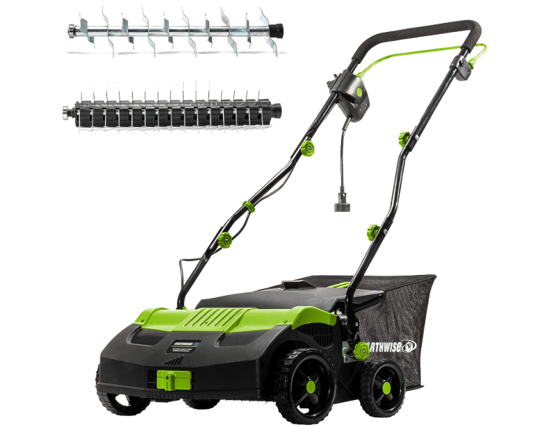 
Earthwise DT71613AA 13-Amp 16-Inch Corded Dethatcher with Scarifier Blade and Collection Bag