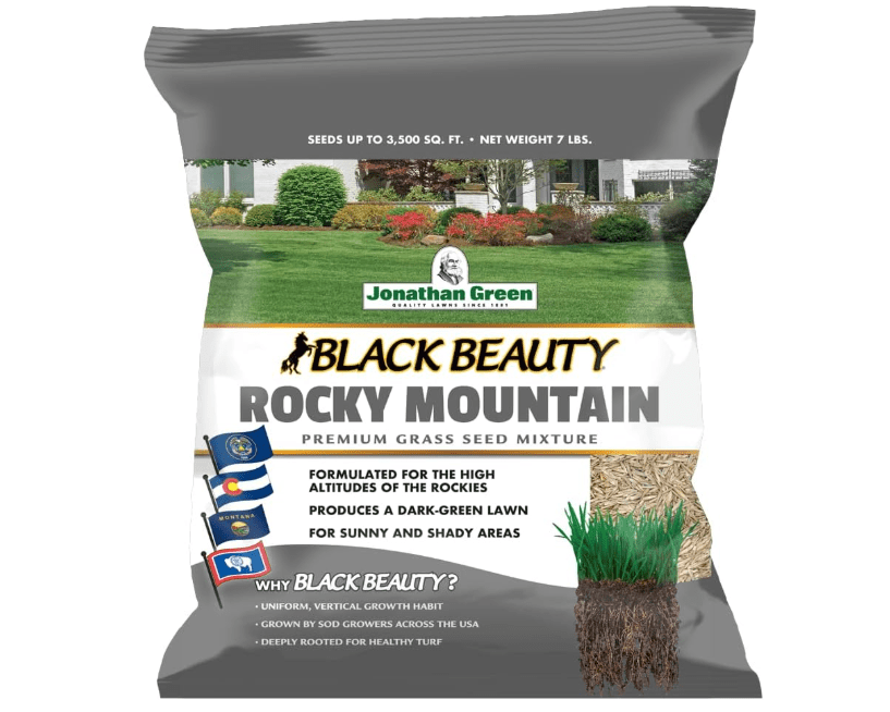 
Jonathan Green (10383) Black Beauty Rocky Mountain Colorado Grass Seed Mixture (Made for Colorado, Montana, Utah, and Wyoming) - Cool Season Lawn Seed