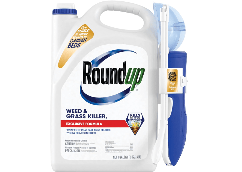 
Roundup Weed & Grass Killer₄ with Sure Shot Wand, Use in and Around Flower Beds, Trees, and Driveways