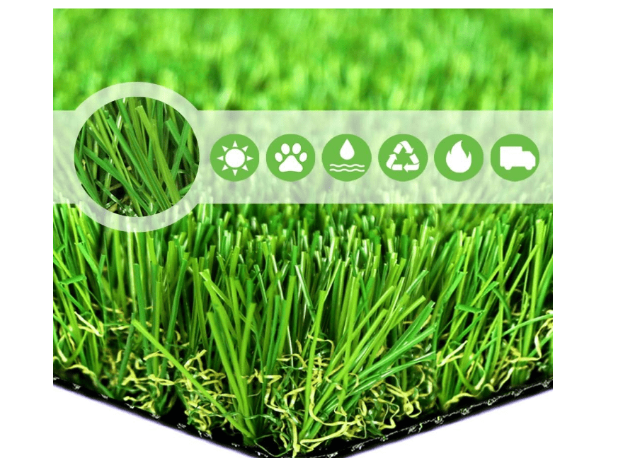  SV Household Decor x6.5 Realistic Deluxe Artificial Grass Synthetic Thick Lawn Turf Carpet Perfect for Indoor/Outdoor Landscape, 5.5 FT x 6.5 FT (35.7